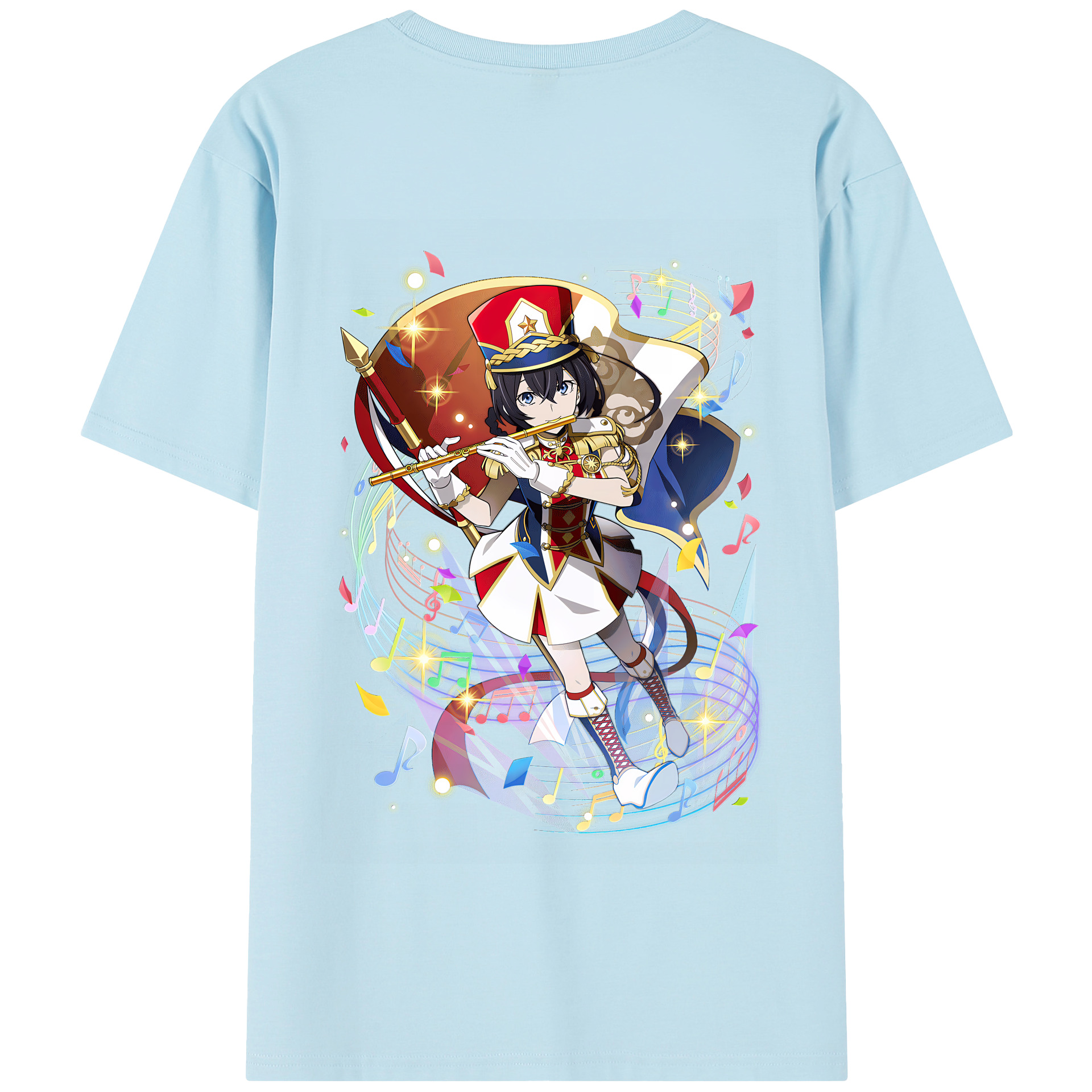 （画像用） 文豪ストレイドッグス Bungo Stray Dogs 綿100％半袖Tシャツ（背面プリント）